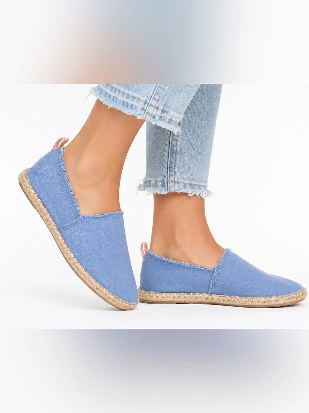 Vionic Laguna Size 6 Women’s Light Blue Casual Espadrille Slip-Ons